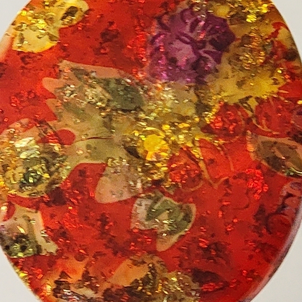 Large Smooth Acrylic Statement Ring Reds Rhinestone 8New without tags R4 - Picture 6 of 14